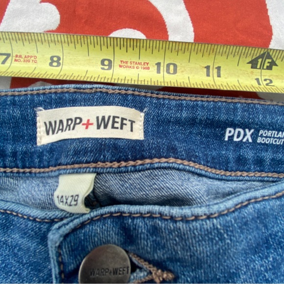 Warp+Weft PDX Portland Bootcut Jeans size 14 32 - Picture 4 of 13